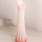 Vintage Fostoria Pink Opalescent Glass Heirloom Swung Vase