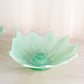 Vintage Fostorial Green Opalescent Glass Heirloom Candleholders (Set of 2)