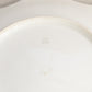Vintage French Cream Ceramic Hand-Painted Floral & Bow Plate