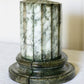 Vintage Green, Brown & Off-White Alabaster Stone Bookends
