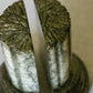 Vintage Green, Brown & Off-White Alabaster Stone Bookends