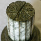 Vintage Green, Brown & Off-White Alabaster Stone Bookends
