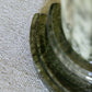 Vintage Green, Brown & Off-White Alabaster Stone Bookends