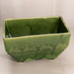Vintage Green Rectangular Green Planter