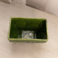 Vintage Green Rectangular Green Planter