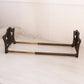 Vintage H.L. Judd Co Brass Owl Sliding Extendible Book Rack