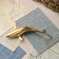 Vintage Hampton Brass Medium Shark Figurine