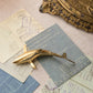 Vintage Hampton Brass Medium Shark Figurine