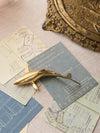 Vintage Hampton Brass Medium Shark Figurine