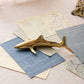 Vintage Hampton Brass Medium Shark Figurine