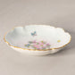 Vintage Handpainted Ceramic Oval Flower & Butterfly Dish