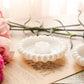Vintage Hazel Atlas Milk Glass Daisy Candleholders (Set of 2)