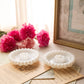 Vintage Hazel Atlas Milk Glass Daisy Candleholders (Set of 2)