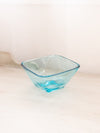 Vintage Hazel-Atlas Small Square Carpi Colonial Blue Glass Bowl
