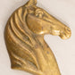 Vintage Heavy Medium Bryan Krstonich Brass Horse Head Paperweight
