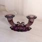 VIntage Heisey by Imperial Purple Amethyst Warwick 2-Light Candlestick