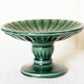 Vintage Hull Pottery F6 Imperial Dark Green Pedestal Dish