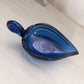 Vintage Imperial Collector's Guild Medium Cobalt Blue Glass Swan Dish