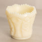 Vintage Imperial Cream Matte Glass Toothpick Holder