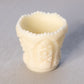 Vintage Imperial Cream Matte Glass Toothpick Holder