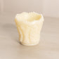 Vintage Imperial Cream Matte Glass Toothpick Holder
