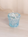 Vintage Imperial Glass Blue Iridescent Glass Sawtooth Toothpick Holder