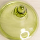 Vintage Imperial Glass Green Lidded Dish with Lattice Edge