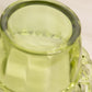 Vintage Imperial Glass Green Lidded Dish with Lattice Edge