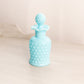 Vintage Imperial Glass Light Blue Milk Glass Hobnail Perfume Bottle