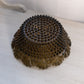 Vintage Imperial Glass Medium Brown Glass Scalloped Hobnail Bowl