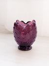 Vintage Imperial Glass Medium Dark Purple Glass Artichoke Vase