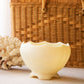 Vintage Imperial Glass Medium Satin Cream Glass Bowl