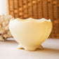 Vintage Imperial Glass Medium Satin Cream Glass Bowl