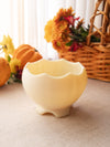 Vintage Imperial Glass Medium Satin Cream Glass Bowl