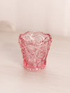 Vintage Imperial Glass Pink Glass Toothpick Holder with Sawtooth Edge