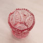 Vintage Imperial Glass Pink Glass Toothpick Holder with Sawtooth Edge