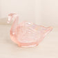 Vintage Imperial Glass Pink Iridescent Glass Swan Dish