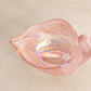 Vintage Imperial Glass Pink Iridescent Glass Swan Dish