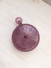Vintage Imperial Glass Pocket Watch Clock Purple Glass Lidded Dish