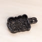 Vintage Imperial Glass Small Black Glass Handled Dish