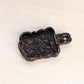 Vintage Imperial Glass Small Black Glass Handled Dish
