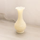 Vintage Imperial Glass Small Matte Cream Floral Bud Vase