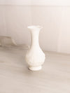 Vintage Imperial Glass Small Matte White Floral Bud Vase