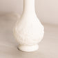 Vintage Imperial Glass Small Matte White Floral Bud Vase