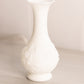 Vintage Imperial Glass Small Matte White Floral Bud Vase