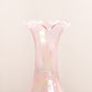 Vintage Imperial Glass Small Pink Iridescent Floral Bud Vase