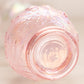 Vintage Imperial Glass Small Pink Iridescent Floral Bud Vase