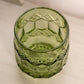 Vintage Imperial Glass Tall Green Glass Jar (Missing Lid)