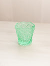 Vintage Imperial Green Glass Sawtooth Edge Toothpick Holder