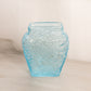 Vintage Imperial Lenox Light Blue Glass Vase with Bird Details